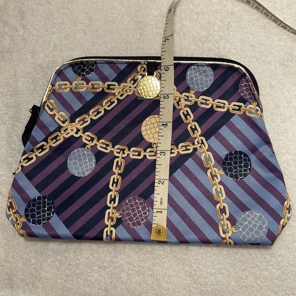 Estée Lauder NWOT Chain-Link Print Cosmetic Bag - Picture 14 of 15